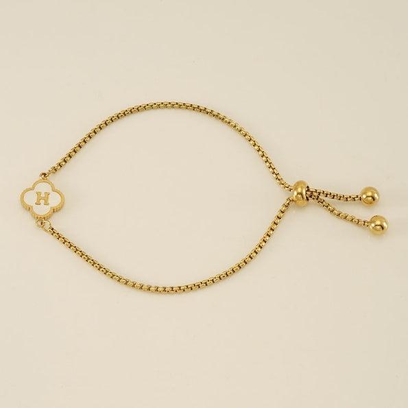 Clover Initial Bracelets Product Image