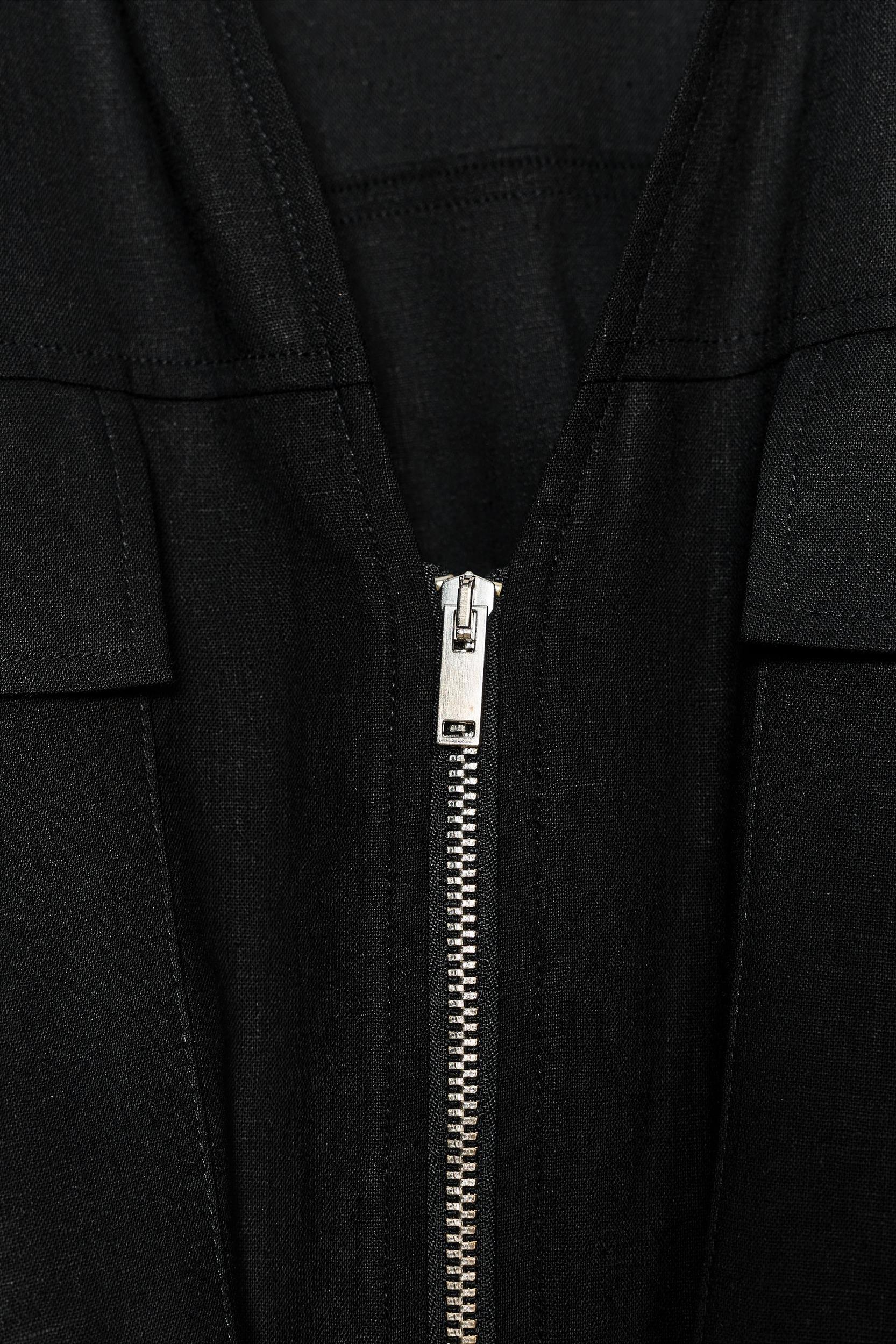 LINEN SAFARI BELTED TOP Product Image