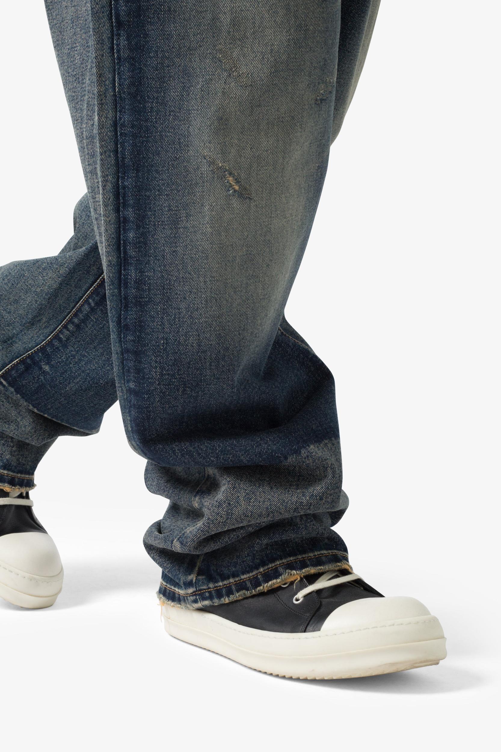 Ultra Baggy Shadow Patch Denim - Washed Light Blue Product Image