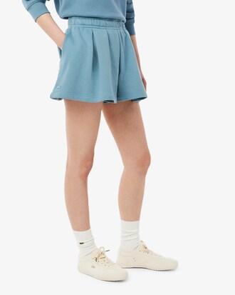 Pleated Fleece Shorts Product Image