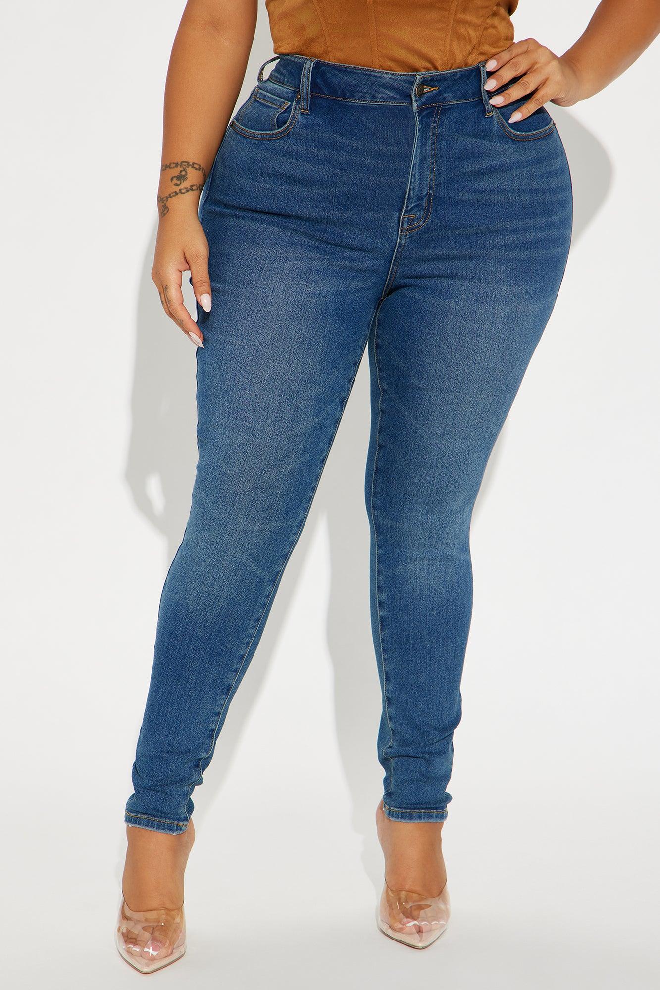 Yalena Stretch Skinny Jeans - Dark Wash Product Image