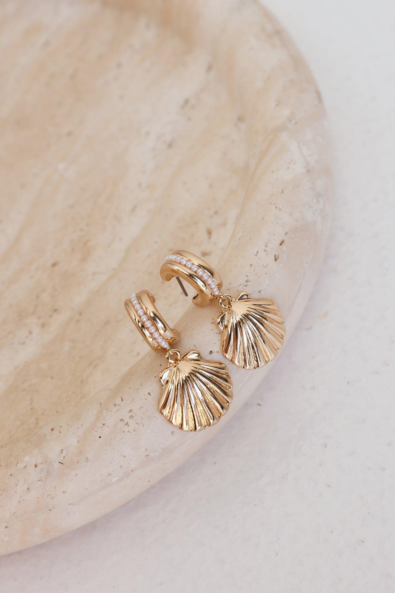 Sunset Party Earrings Gold Product Image