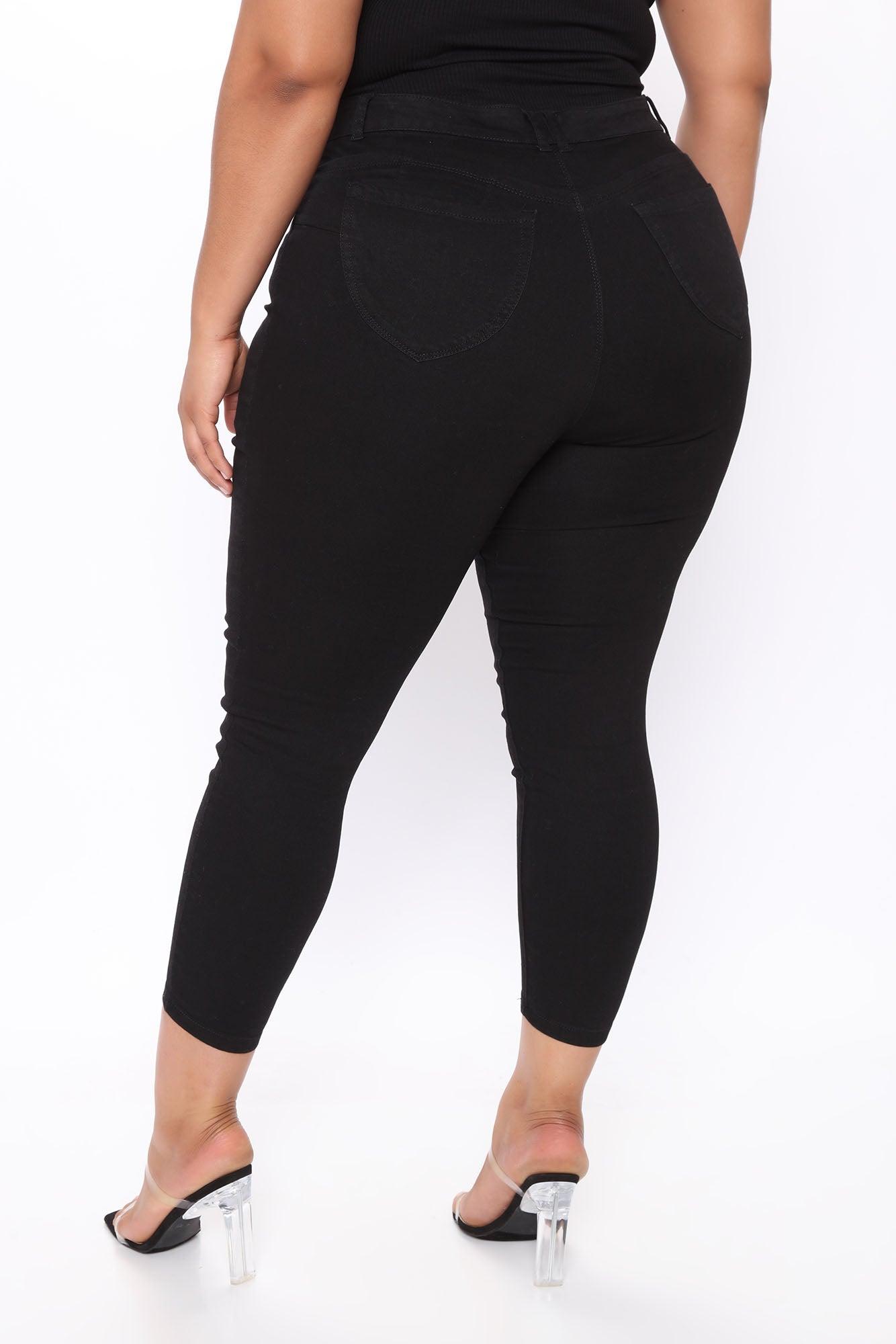 Can't Believe It! Booty Shaping Skinny Jeans - Black Product Image