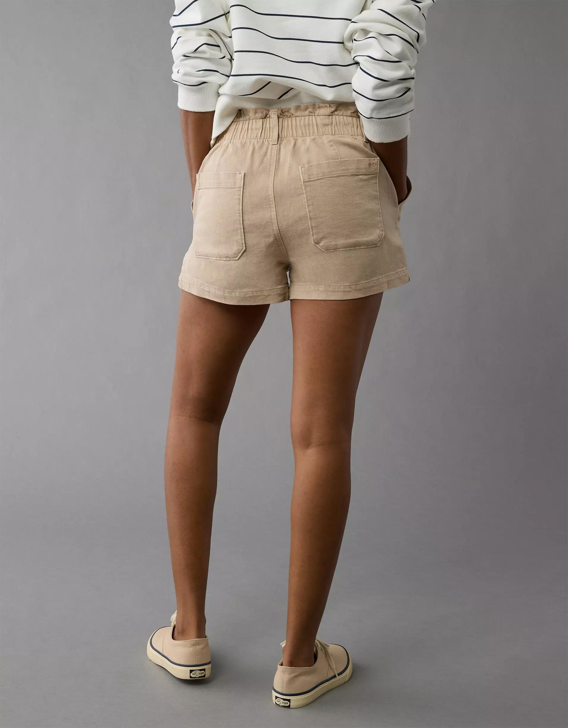 AE Dreamy Drape Stretch Paperbag Mom Short Product Image