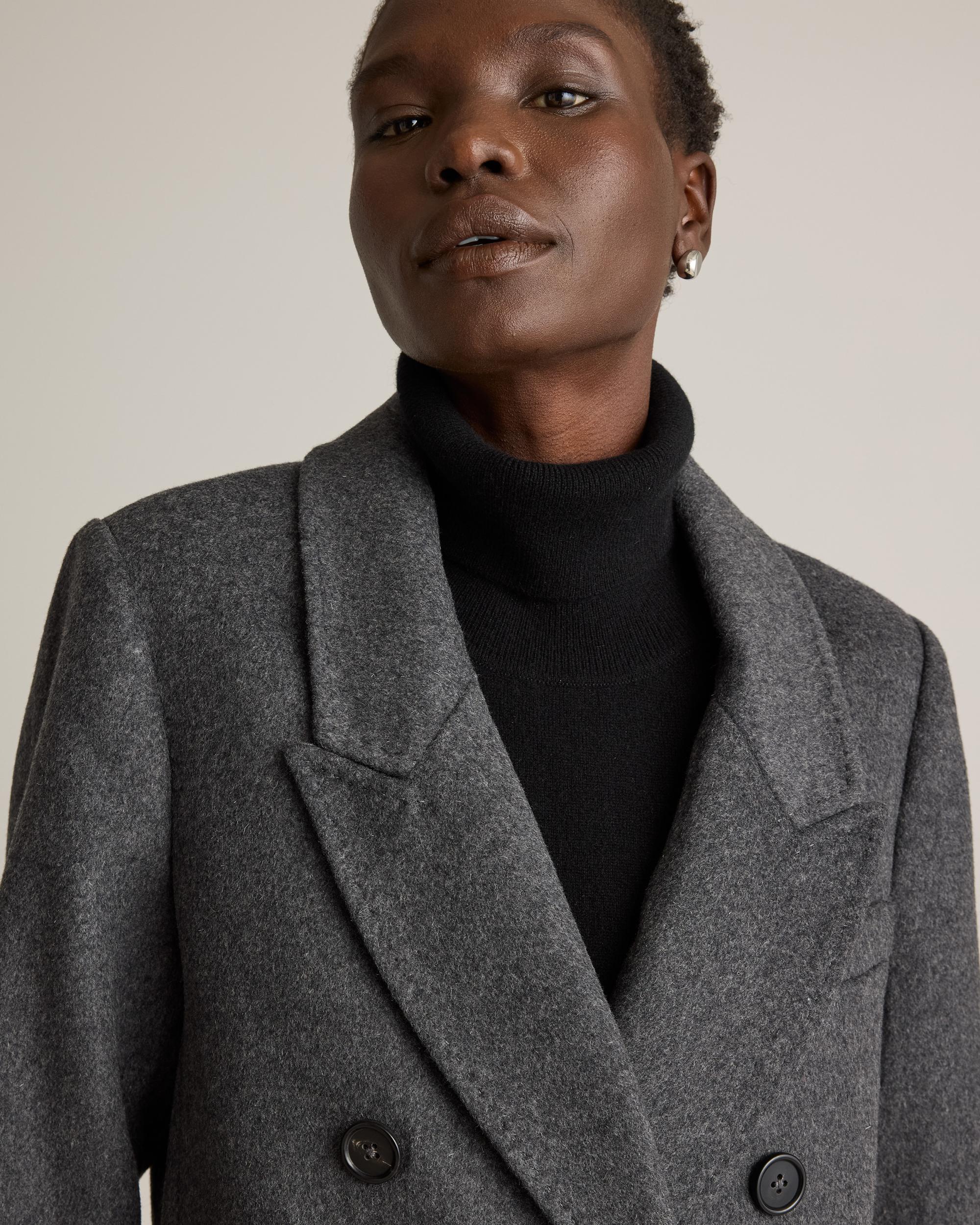 Quince | Women's Italian Wool Double-Breasted Coat Wool/Nylon Product Image