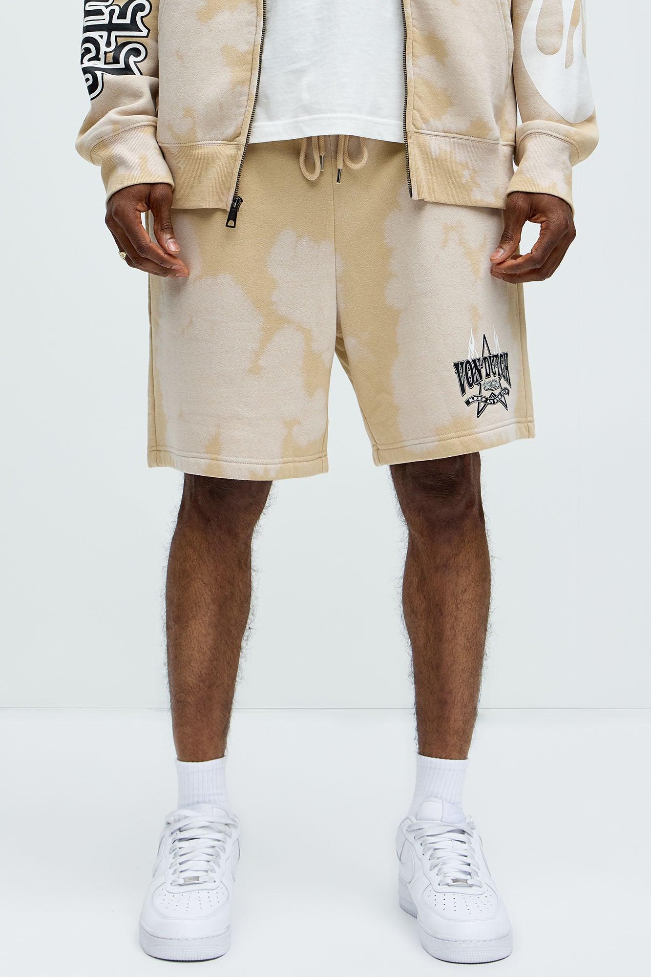 Von Dutch Star Sweatshorts - Cream Product Image