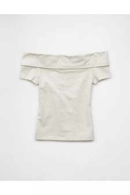 AE Off The Shoulder Foldover Top Women's Product Image