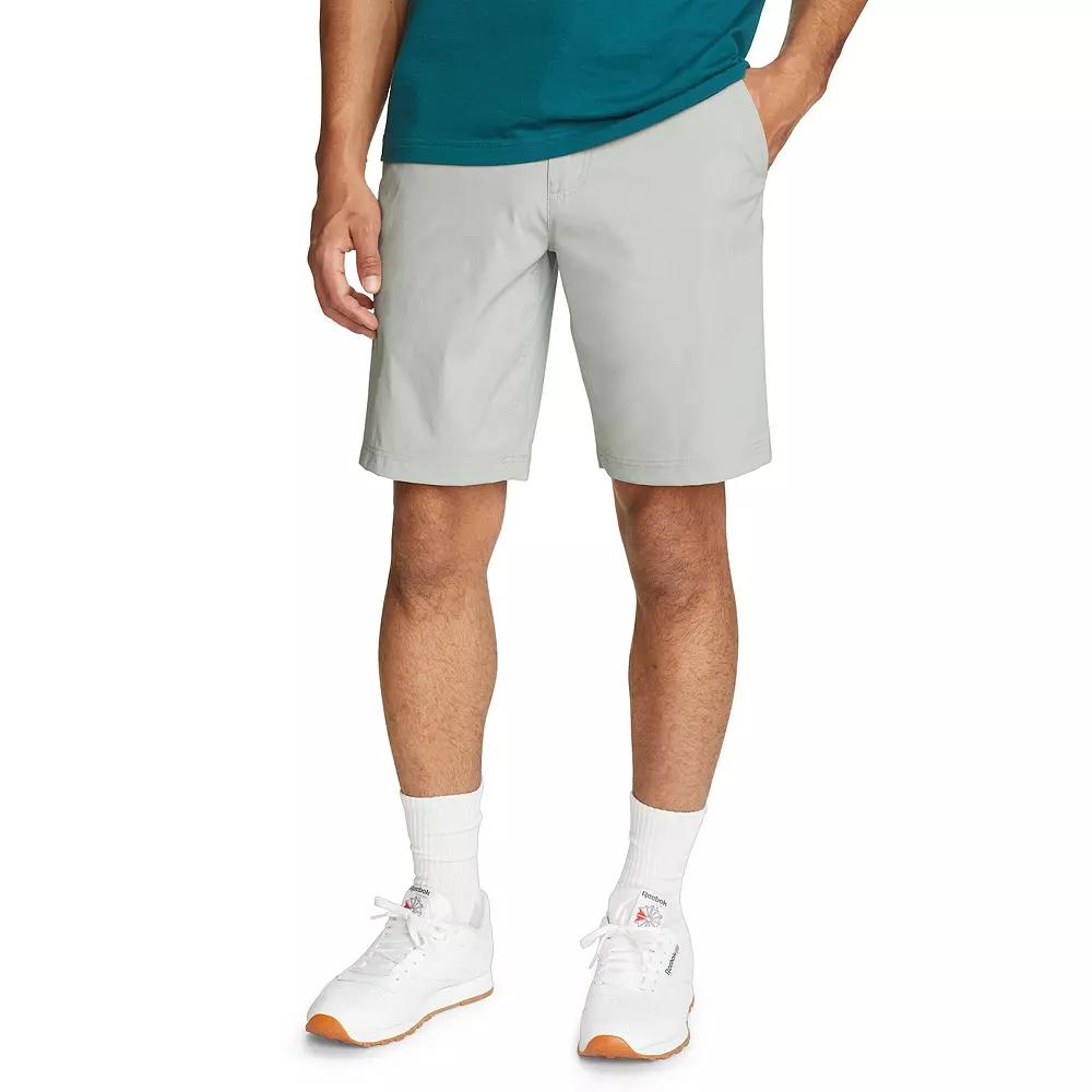 Men's Eddie Bauer UPF 50 10" Horizon Guide Chino Short, Size: 36, Herb Product Image