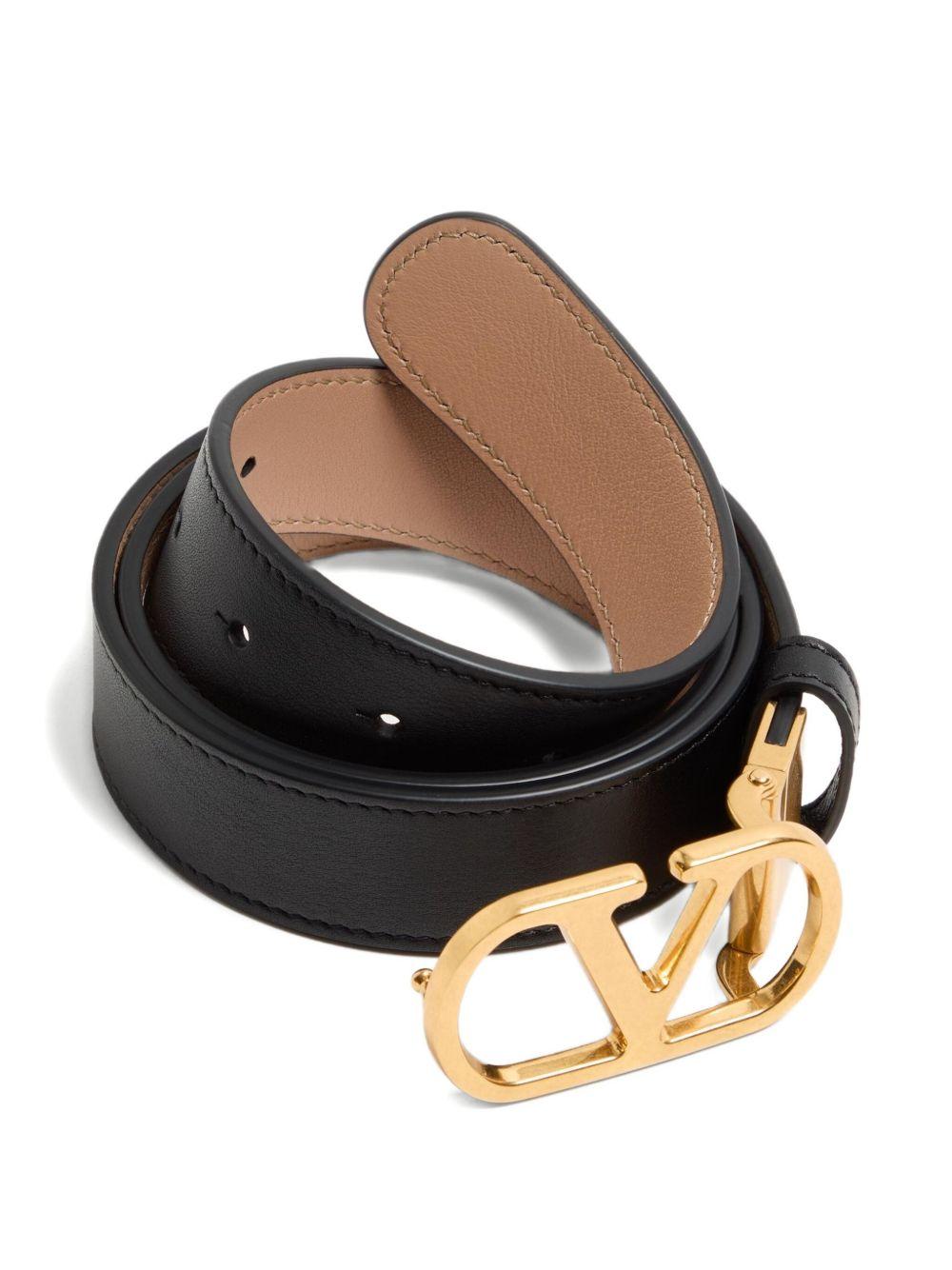 VLogo Signature leather belt Product Image