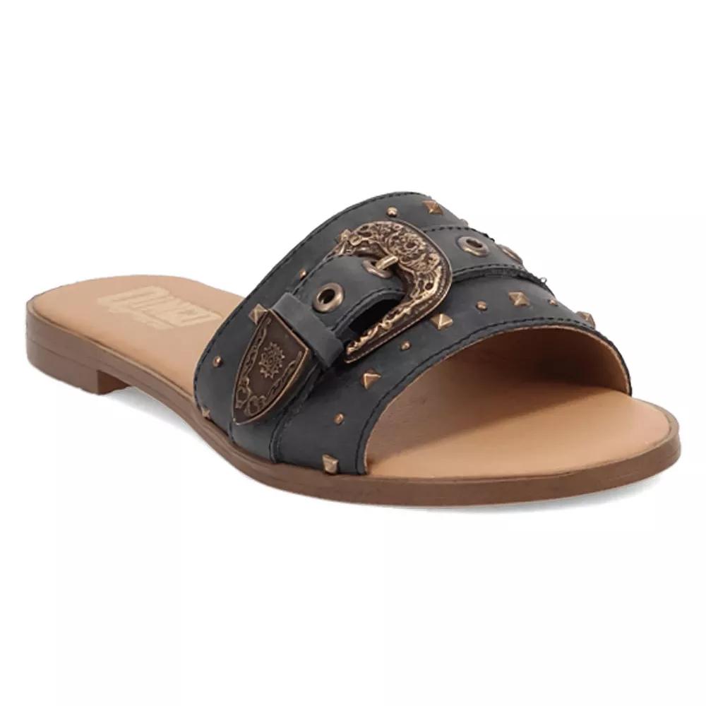 Dingo Lariat Women's Leather Sandals, Size: 8.5, Black Product Image
