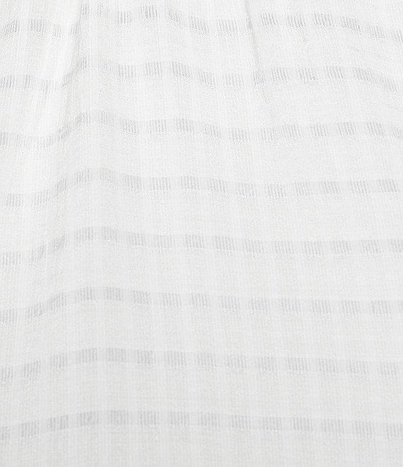 Slim Factor By Investments Plus Size Sloane Gauze V-Neck 3/4 Sleeve Top Product Image