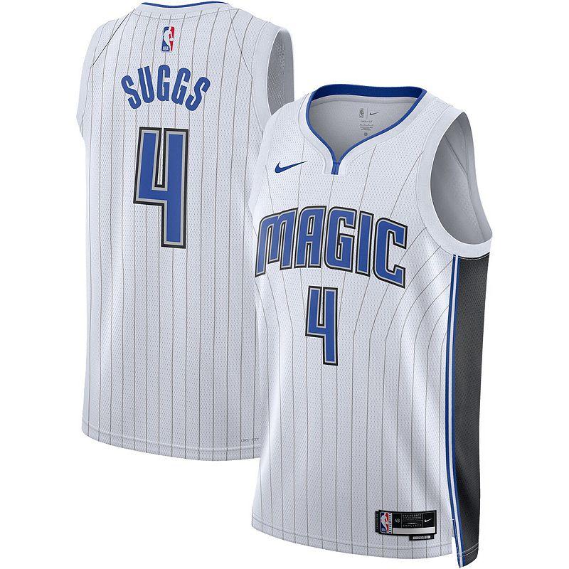 Unisex Nike Jalen Suggs White Orlando Magic Swingman Jersey - Association Edition, Men's, Size: 2XL, Mag White Product Image