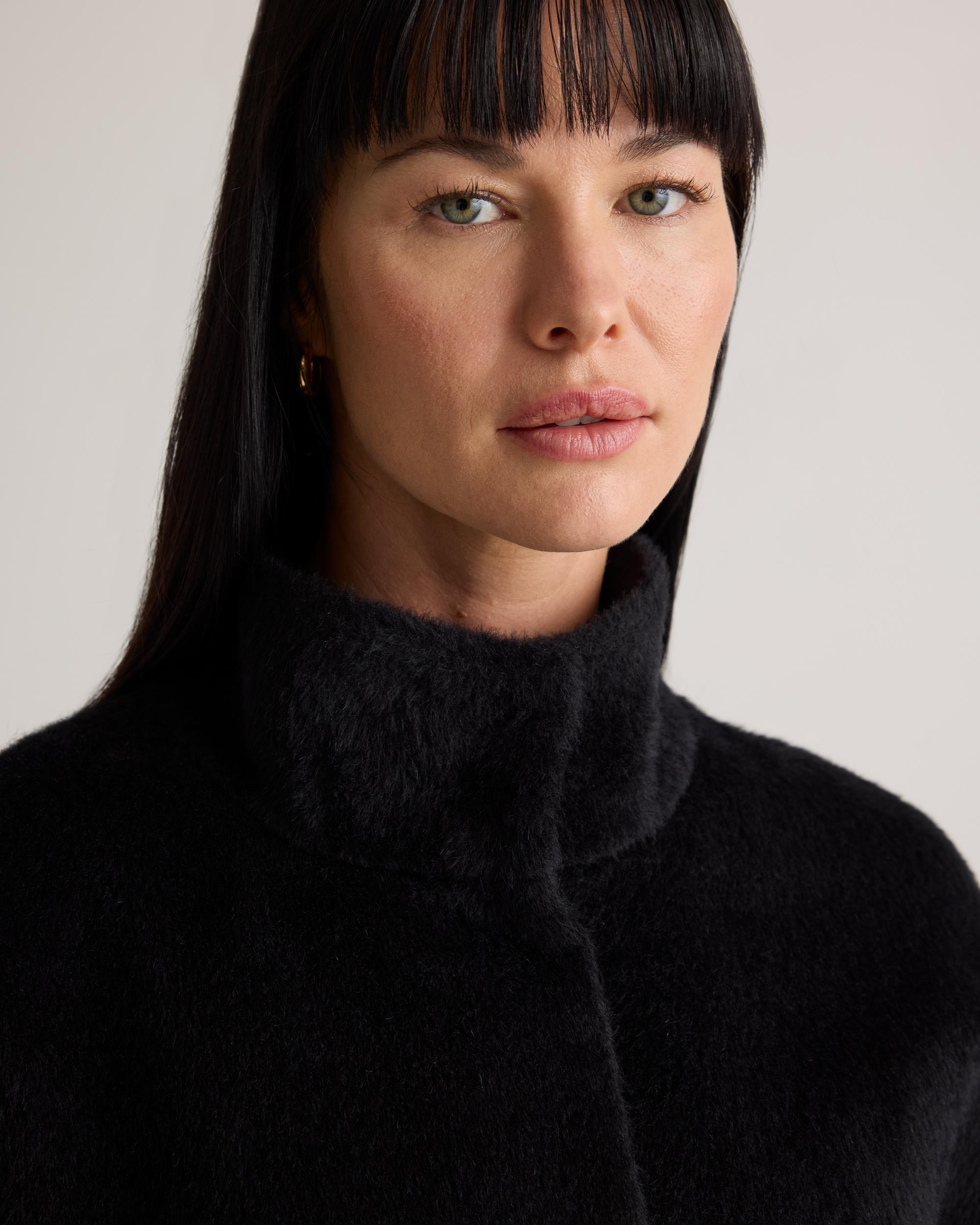 Quince | Women's Alpaca-Wool Stand Collar Coat Product Image