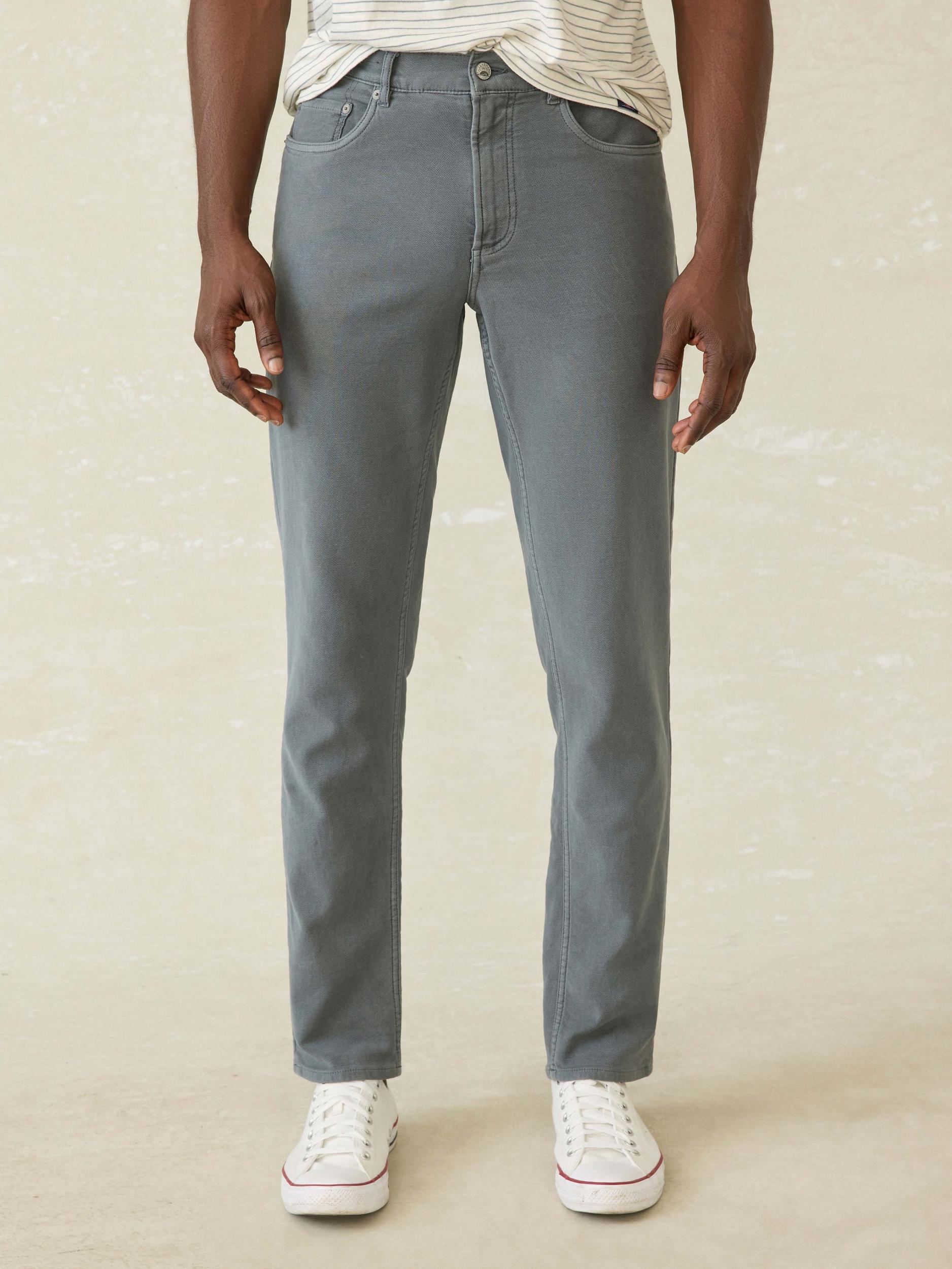 Stretch Terry 5-Pocket Pant - Slate Product Image