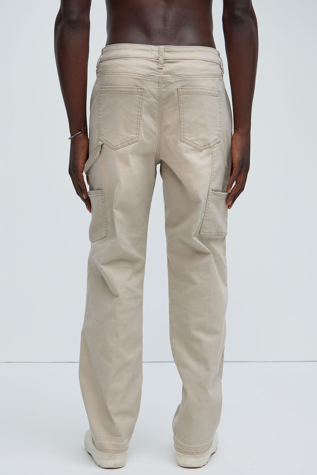 Blame Game Straight Carpenter Pants - Tan Product Image