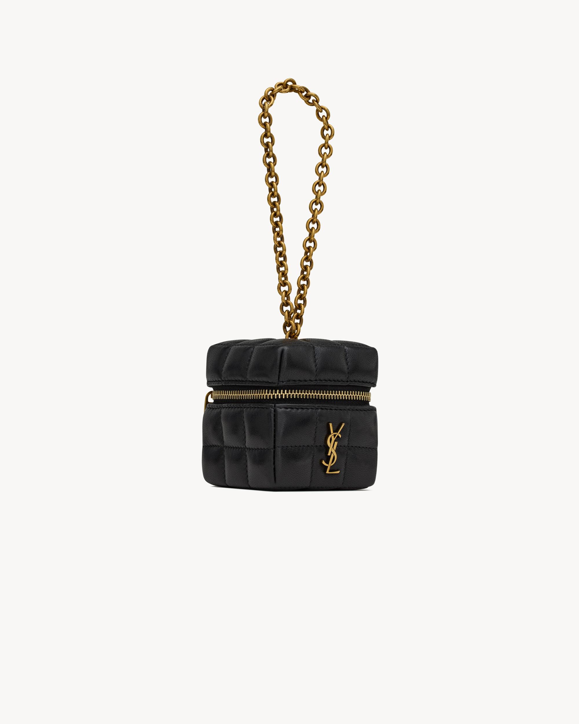 CASSANDRE MATELASSÉ CARRÉ mini cube on chain in lambskin Product Image
