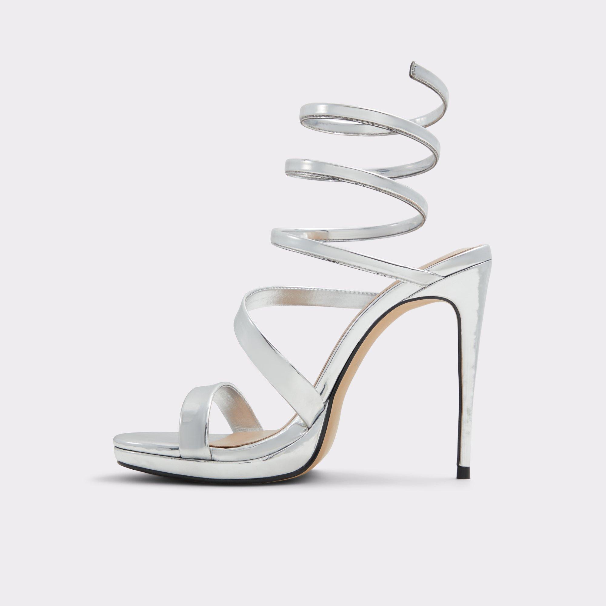Katswirl Silver Women's Strappy sandals | ALDO US Product Image