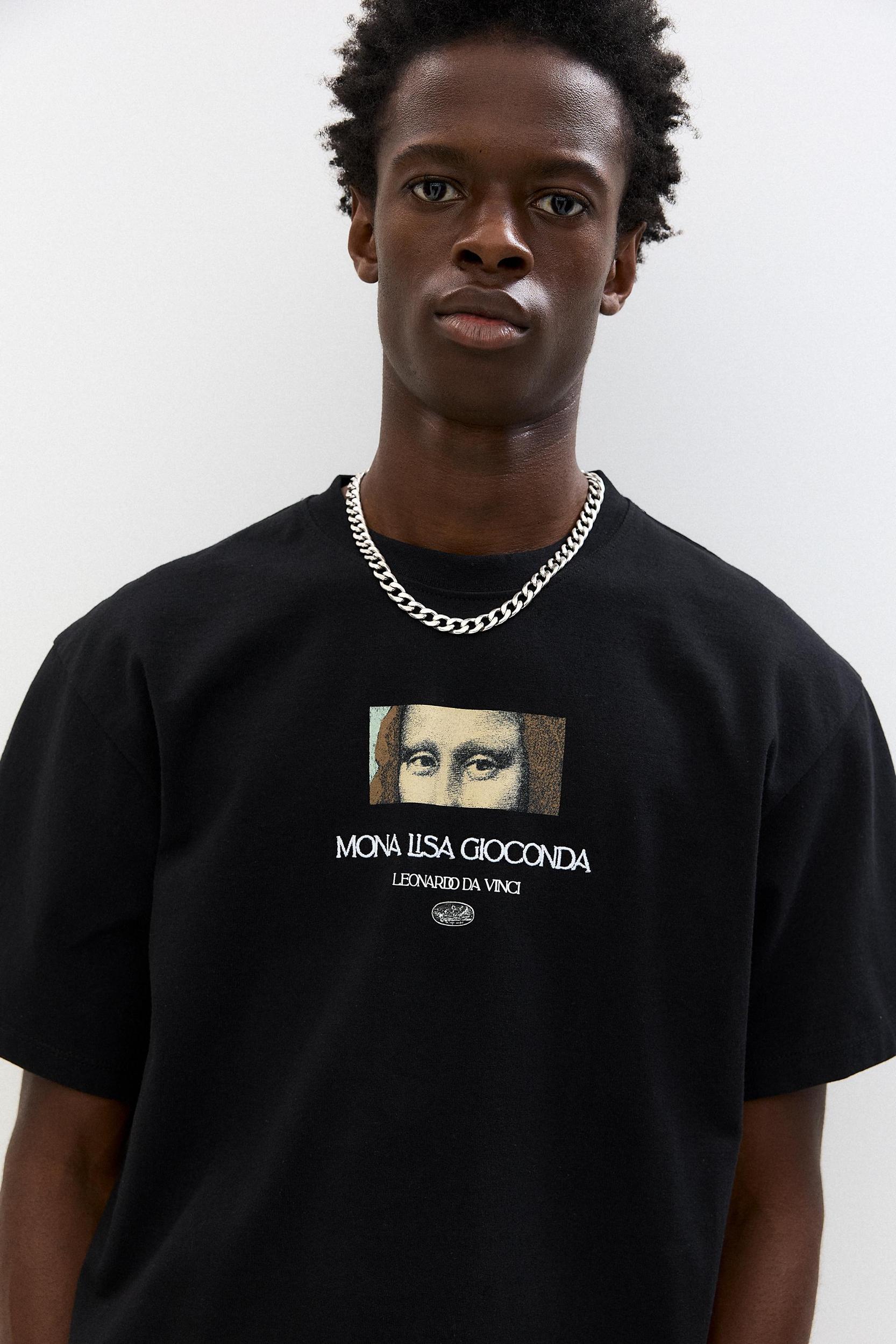 Black La Gioconda T-shirt Product Image