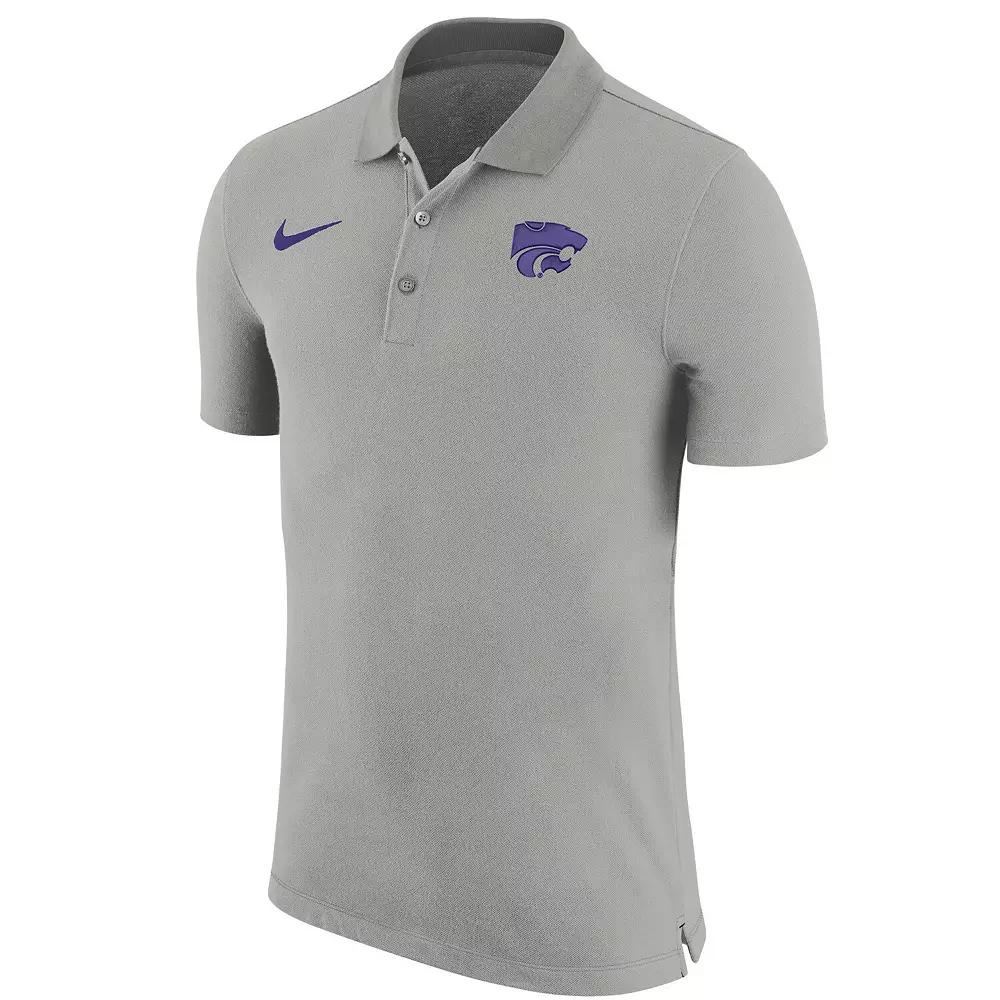 Men's Nike Gray Kansas State Wildcats Sideline Polo, Size: 2XL, Grey Product Image