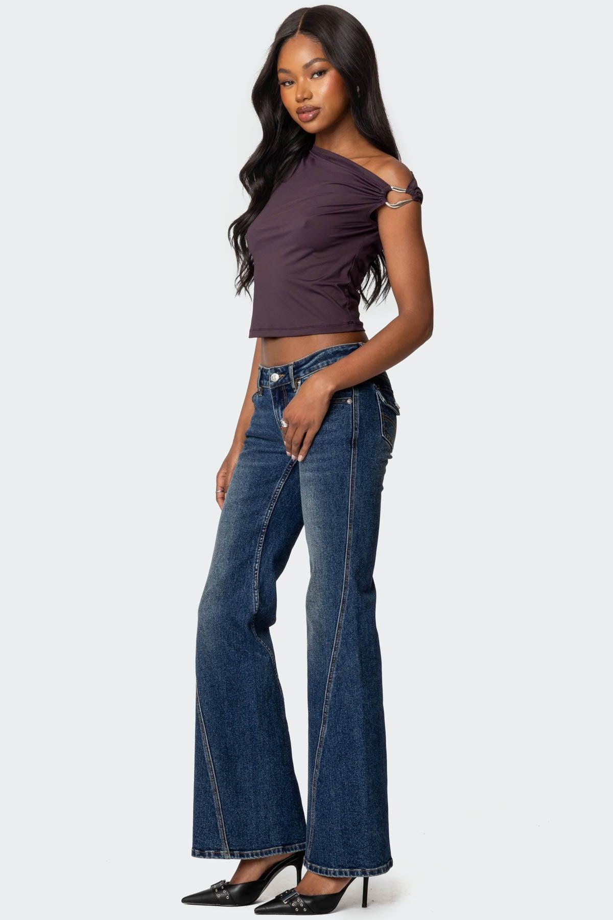 Abstract Metal Ring Asymmetric Top Product Image