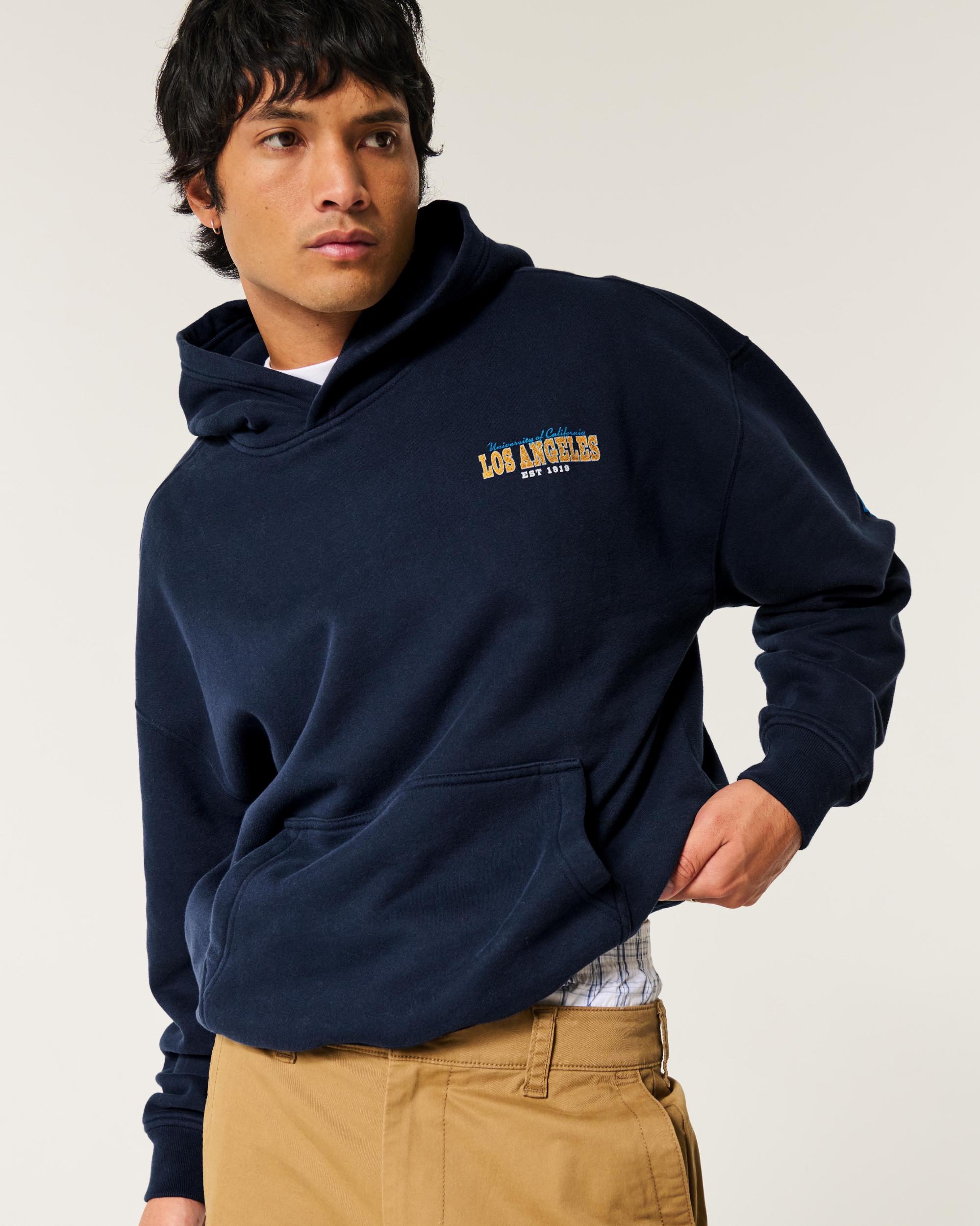 Boxy UConn Graphic Hoodie Product Image