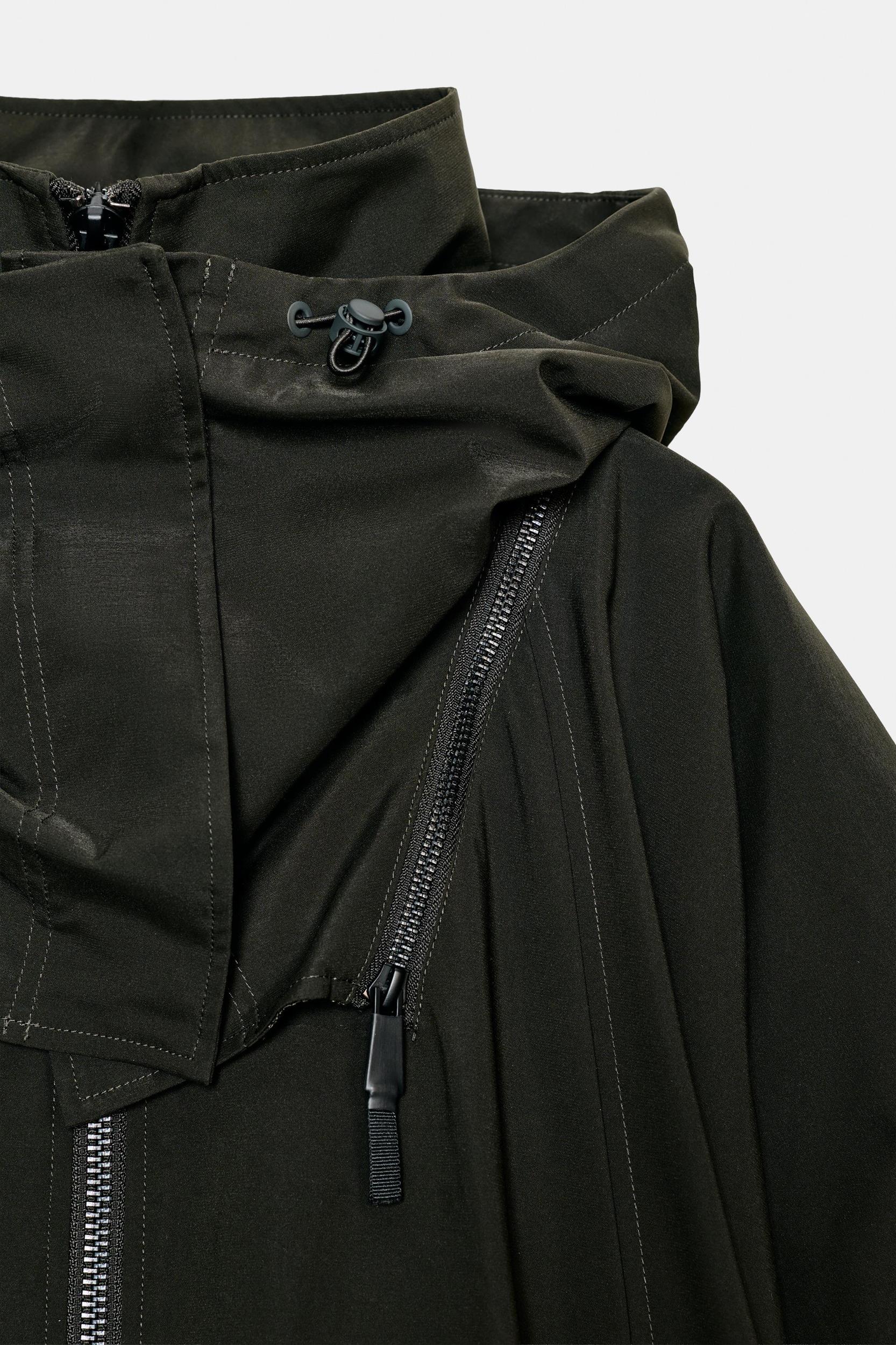 WATER REPELLENT CAPE TRENCH COAT ZW COLLECTION LIMITED EDITION Product Image