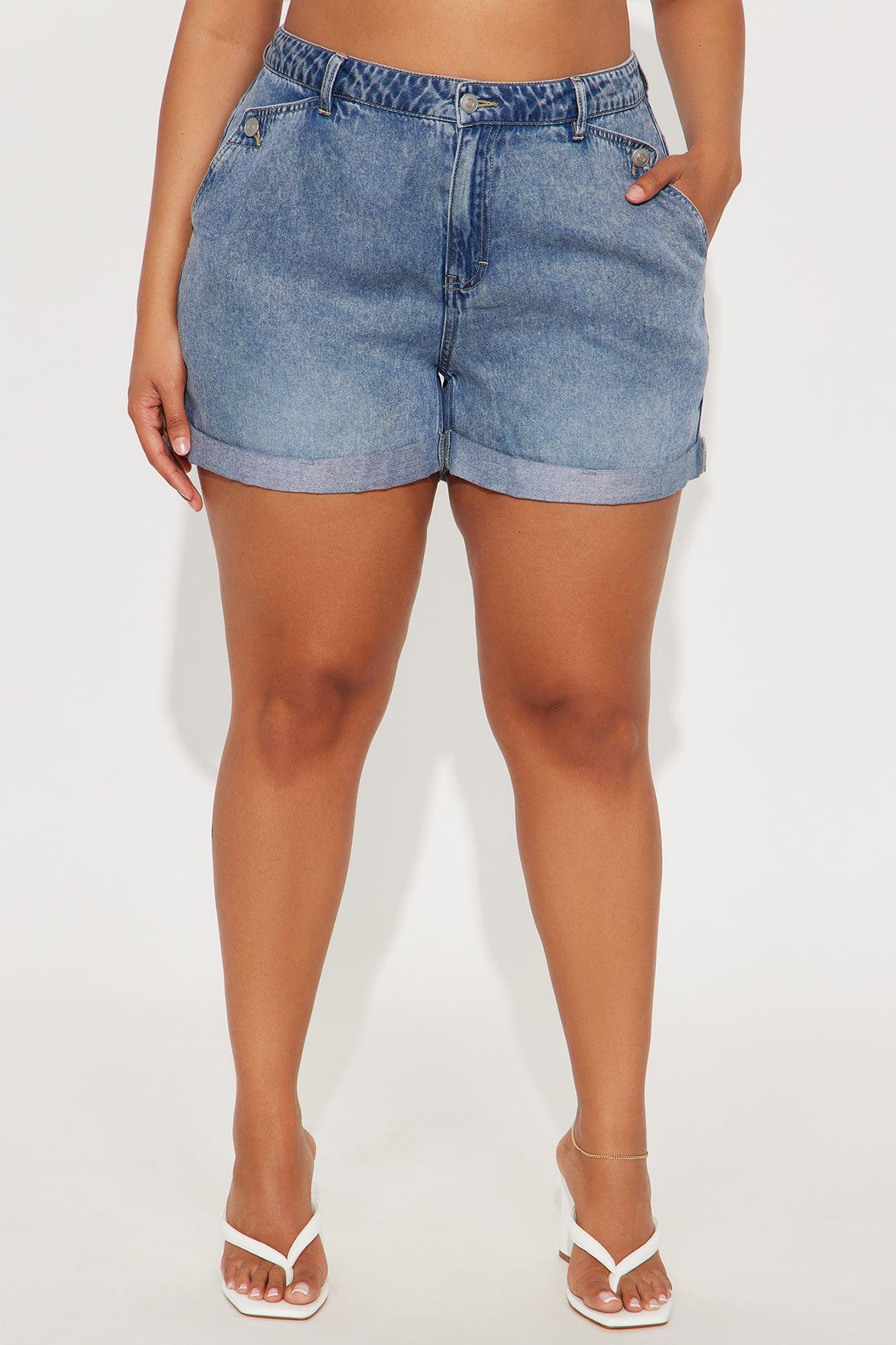 Getaway Denim Shorts - Medium Wash Product Image