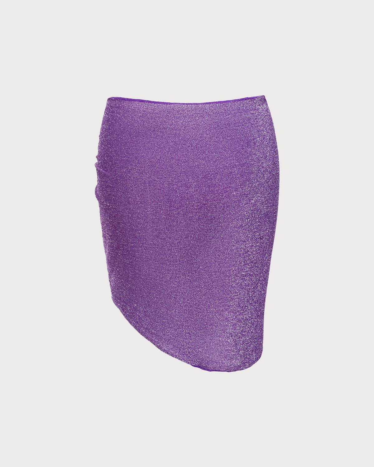 Purple Lurex Glitter Overskirt Product Image