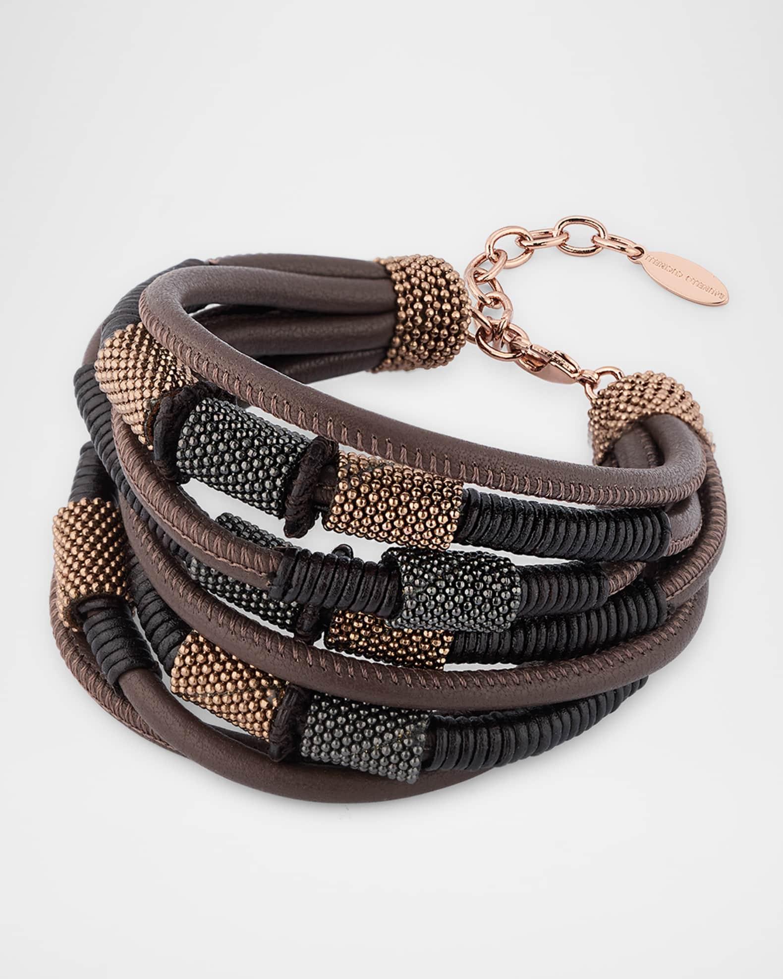 8-Strand Monili Leather Bracelet Product Image