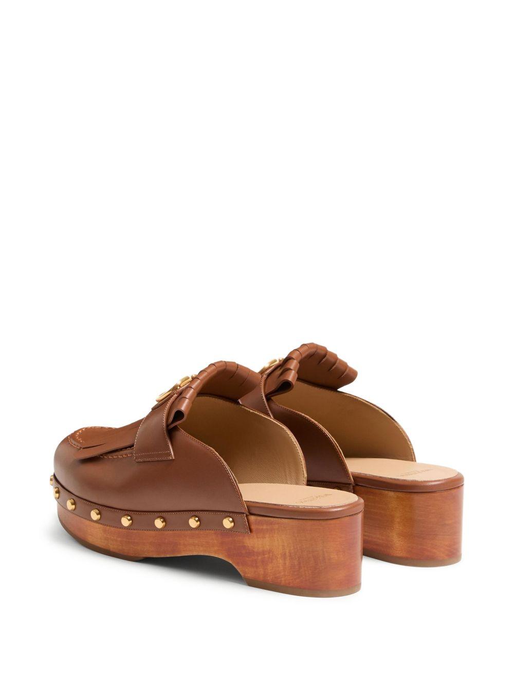 45mm VLogo Signature fringed clogs Product Image