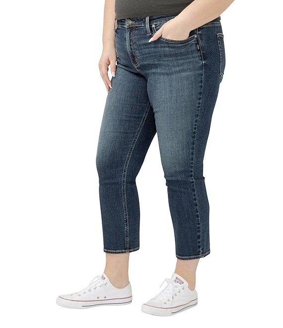 Silver Jeans Co. Plus Size Most Wanted Mid-Rise Straight Leg Jeans Product Image