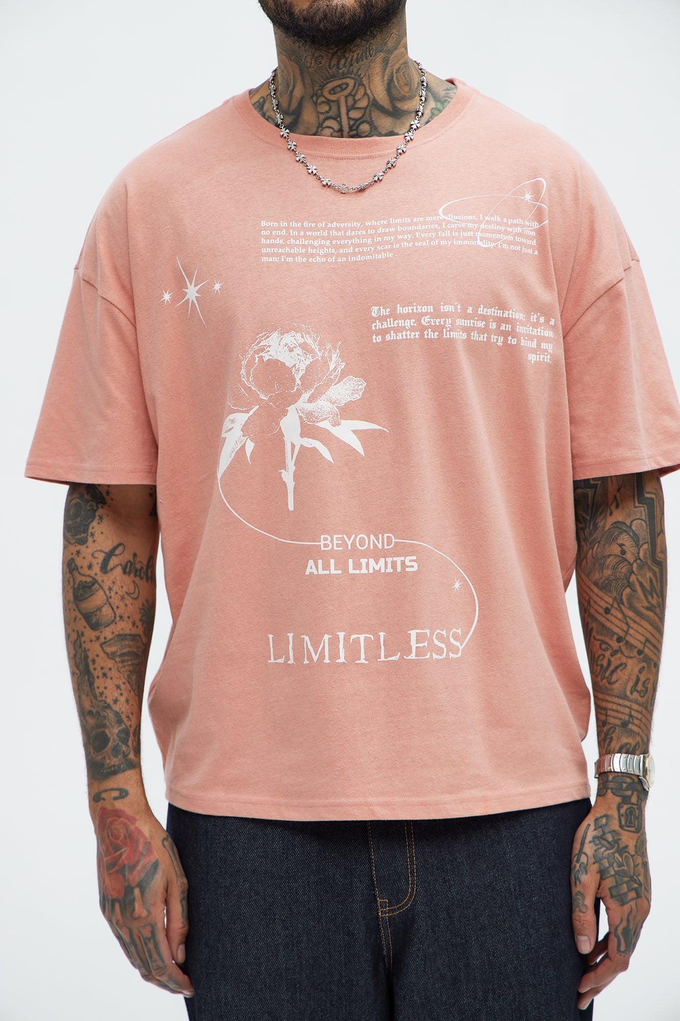 Beyond All Limits Oversized Short Sleeve Tee - Mauve Product Image