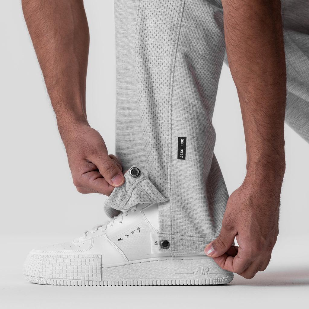 0957. Waffle Knit Relaxed Sweatpant - Heather Grey Product Image