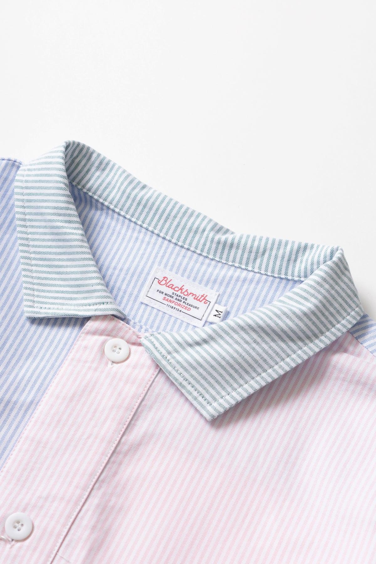 Blacksmith - 'Boxford' Utility Shirt - Crazy Stripe Product Image