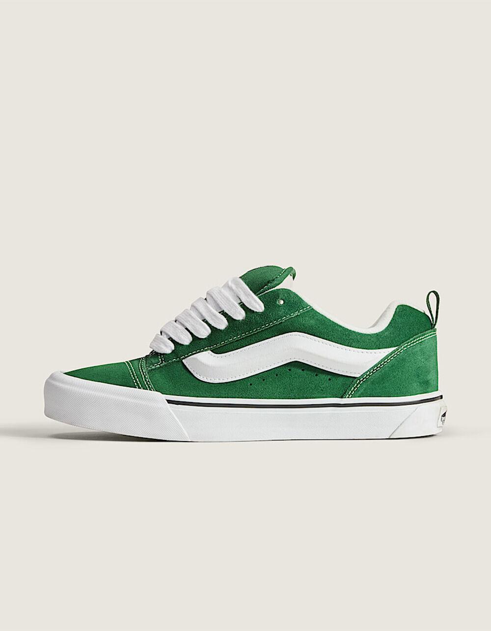 VANS Knu Skool Shoes - KELLY/WHITE Product Image