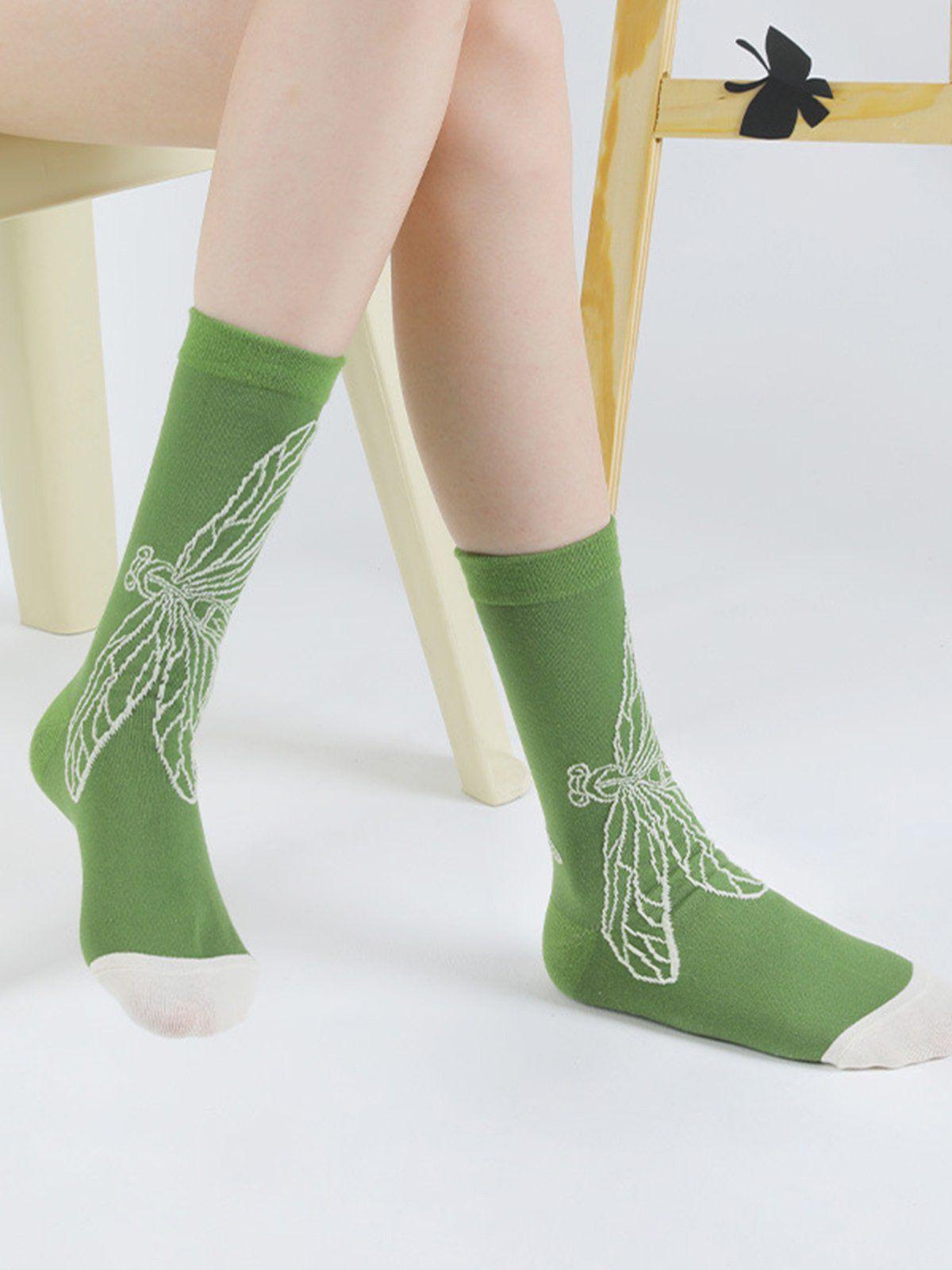 Animal Print Mid-Calf Socks Product Image