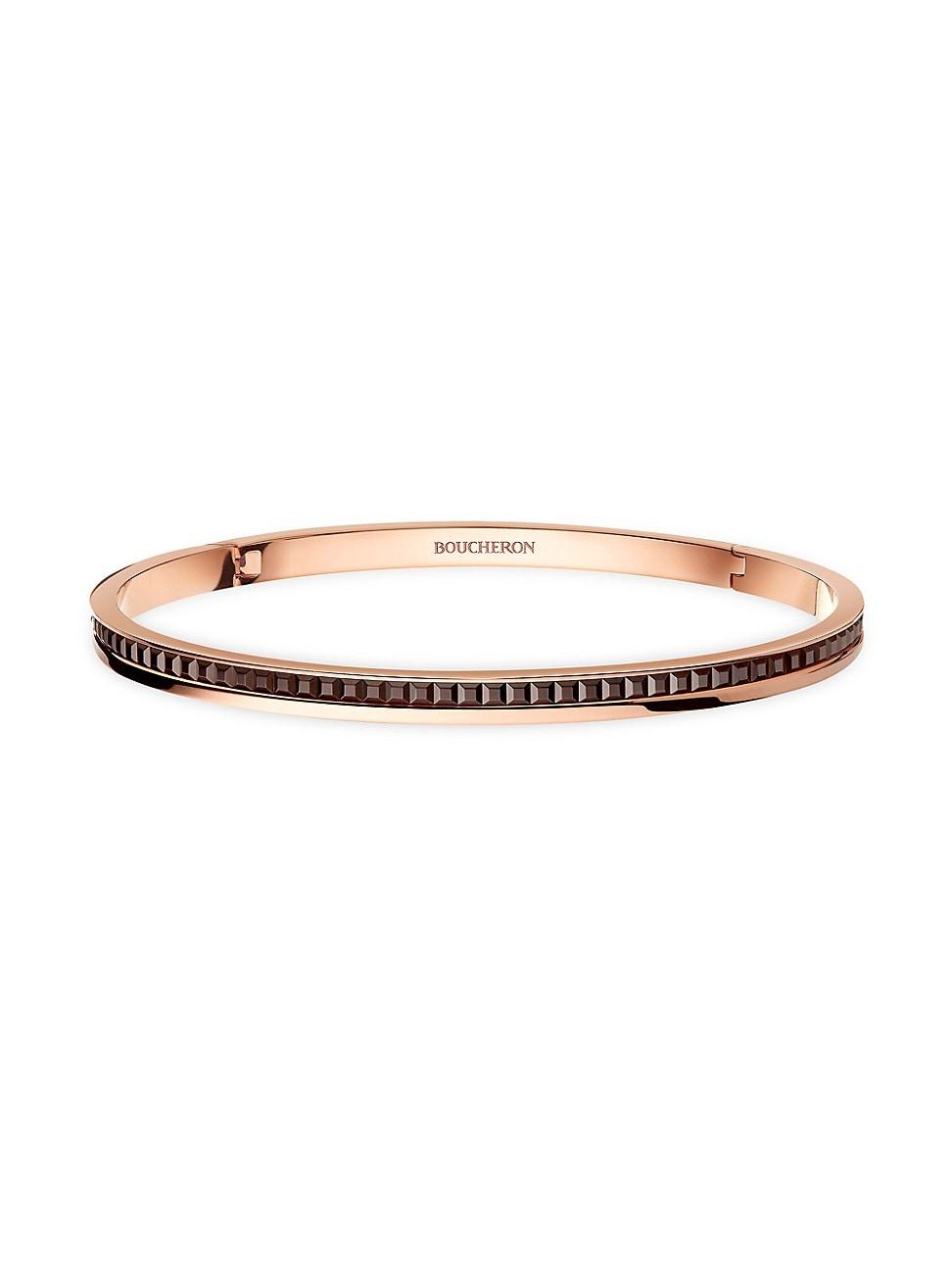 Womens Quatre Classique Two-Tone 18K Gold & PVD Bangle Product Image
