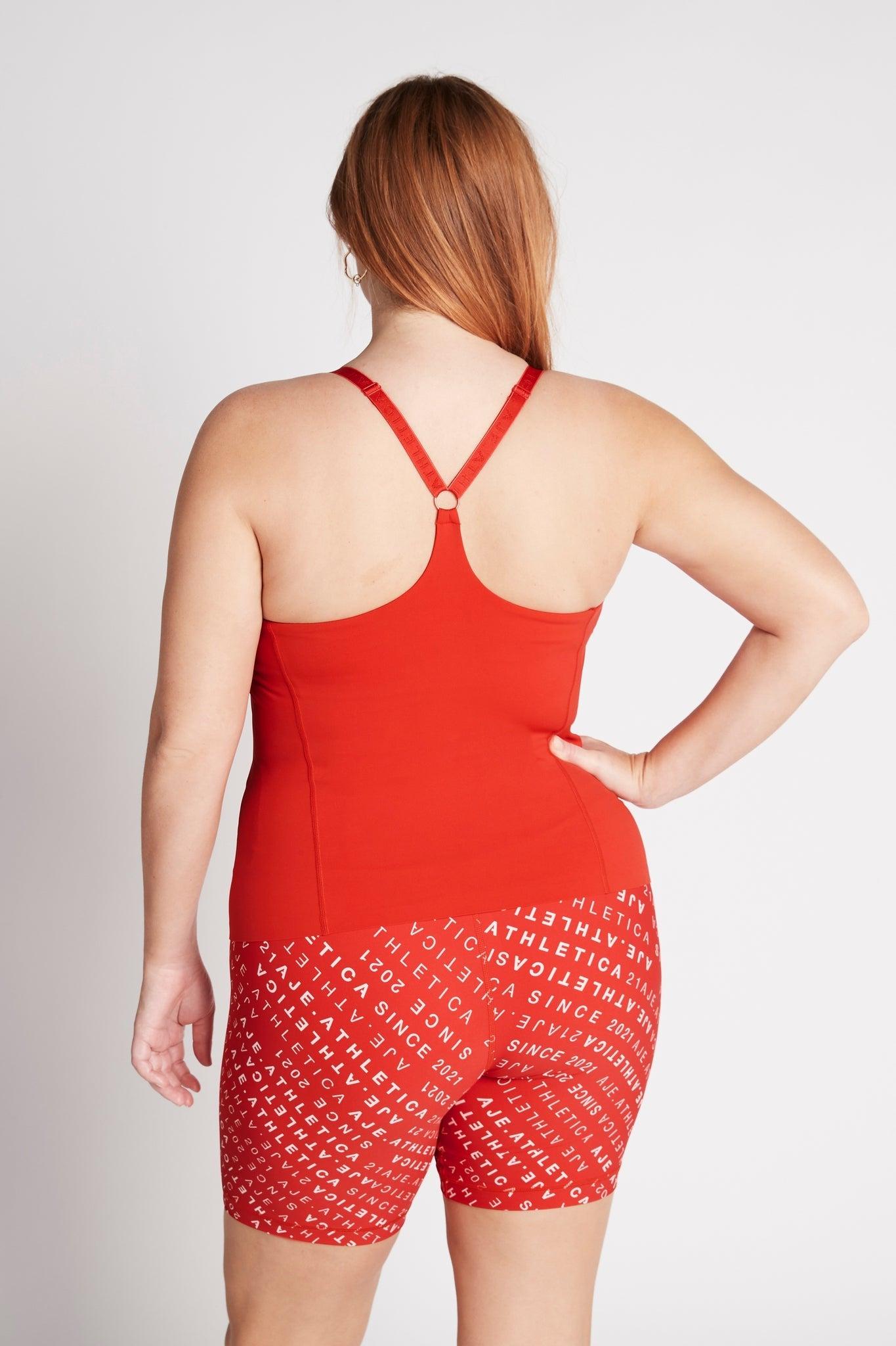 Cropped Adjustable Strap Racerback Tank 117 Product Image