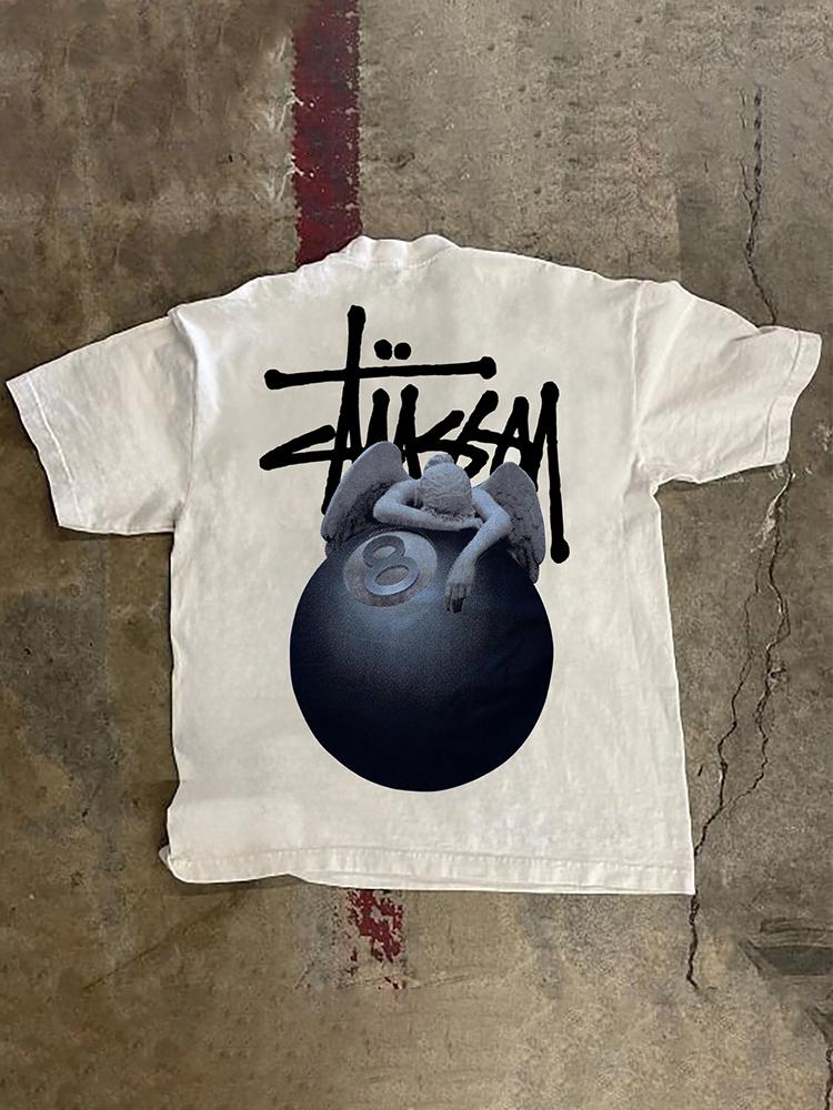 Men's Street Angel Graphic 100% Cotton T-Shirt Product Image