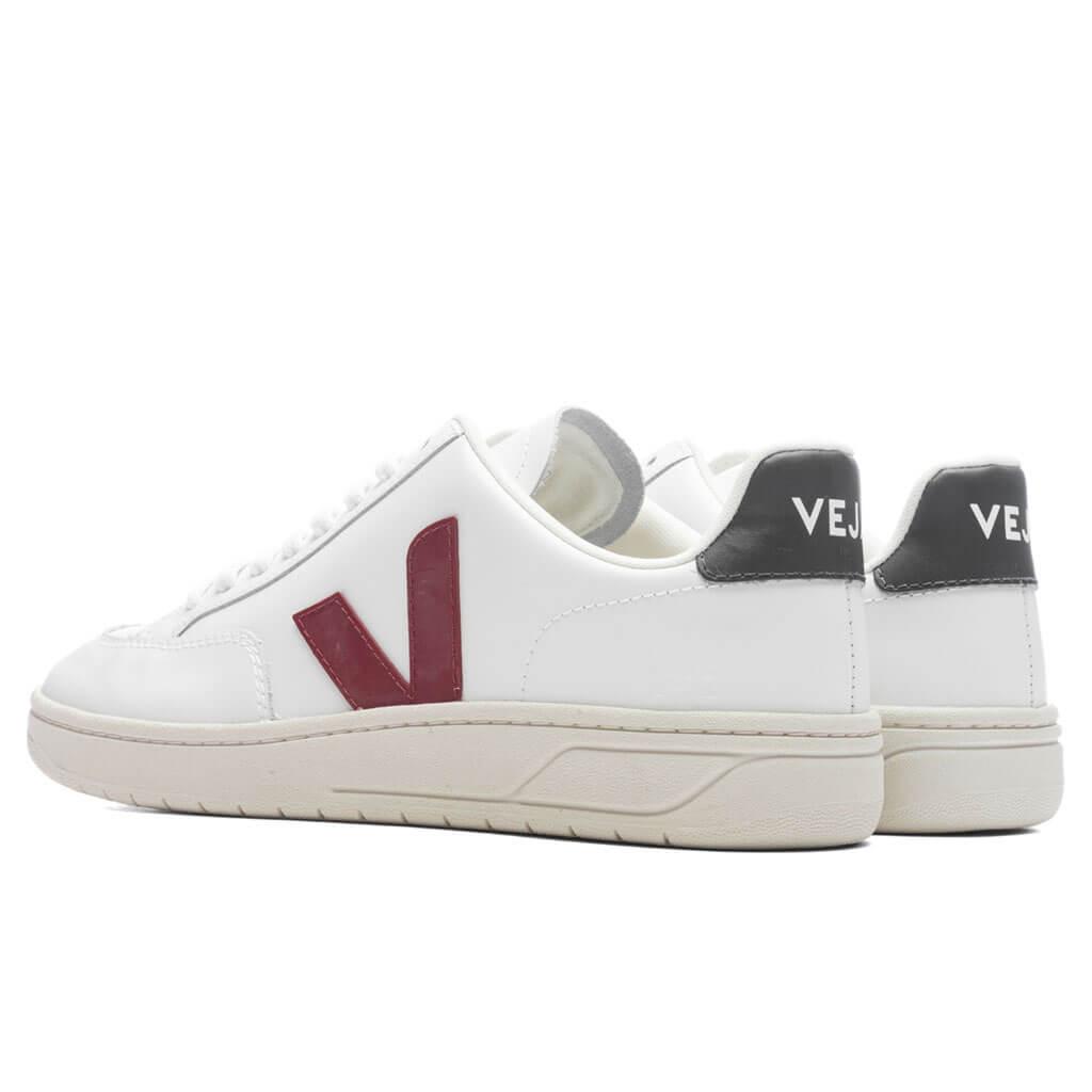 V-12 Leather - Extra White/Marsala Male Product Image