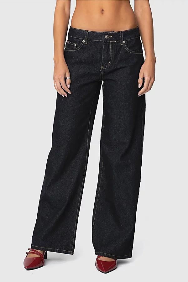 Edikted Raelynn Washed Low Rise Jeans Womens at Urban Outfitters Product Image