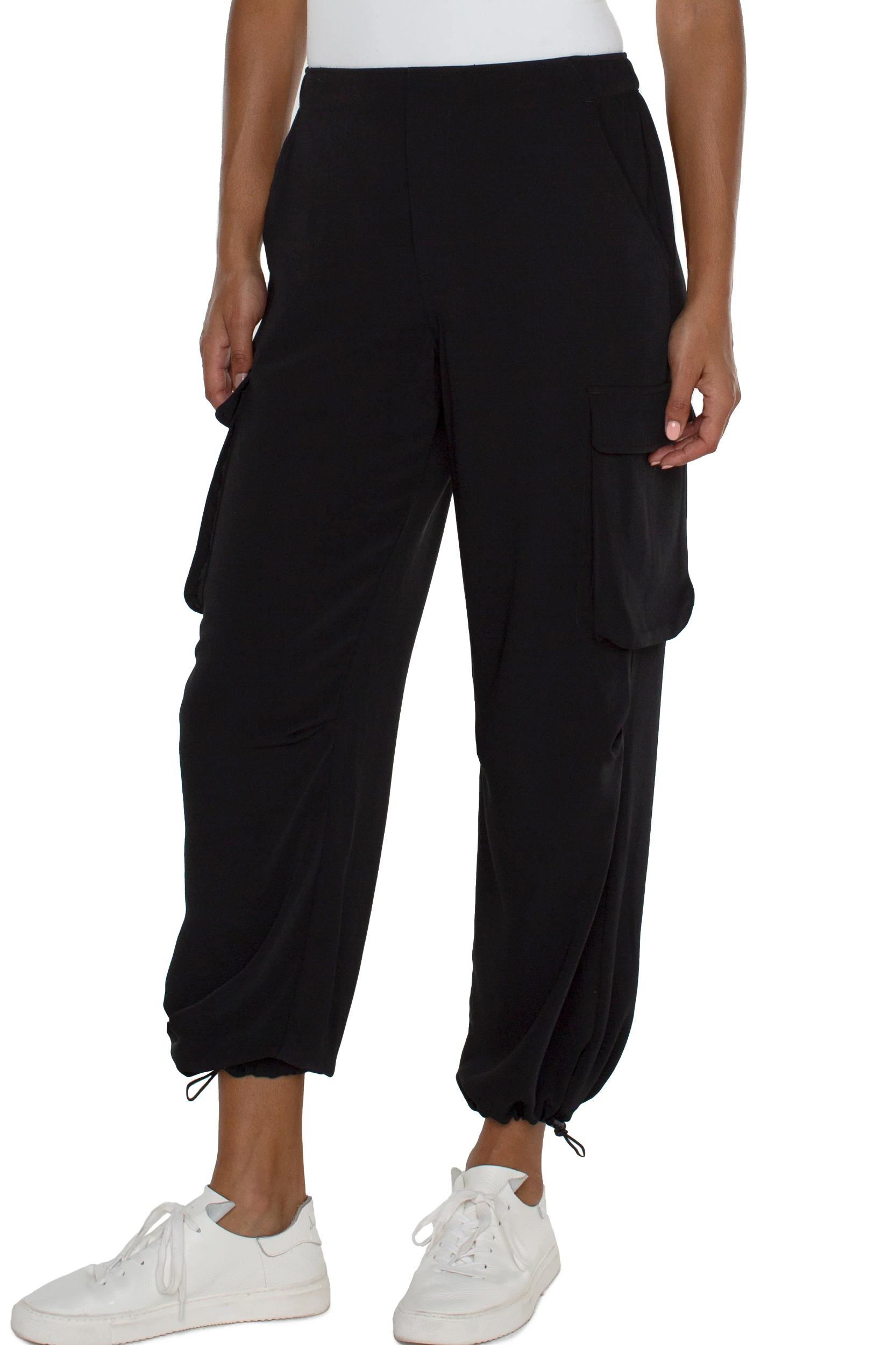 Cinch Hem Parachute Cargo Pants Product Image