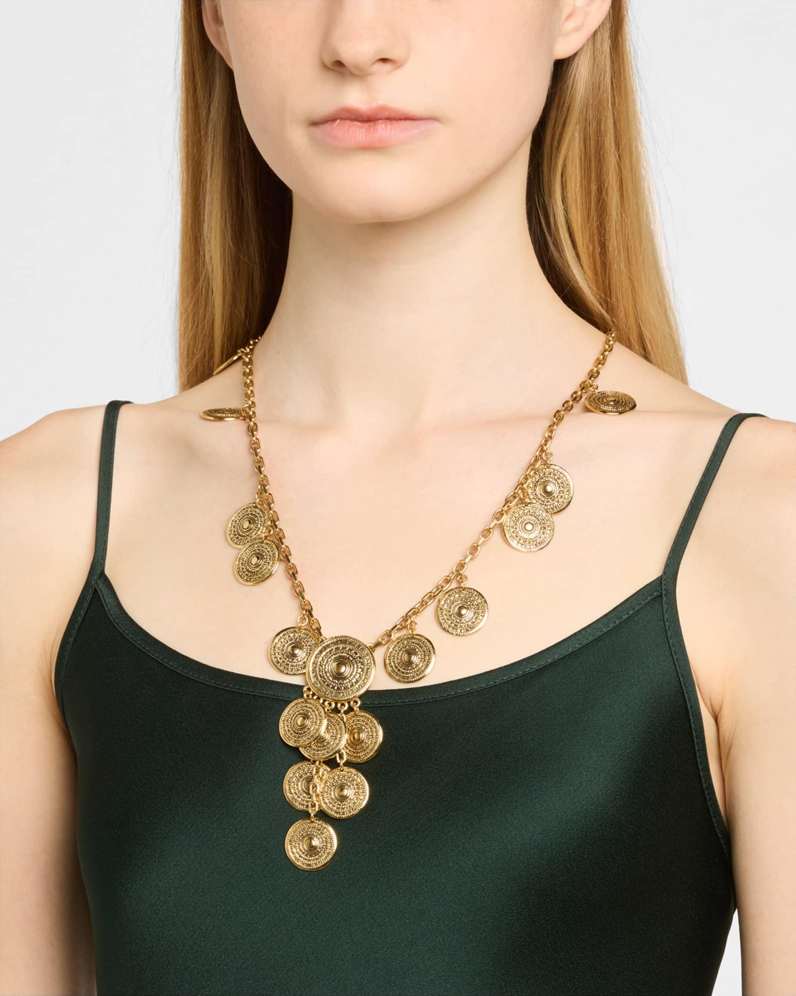 Multi Logo Coin Sautoire Necklace Product Image
