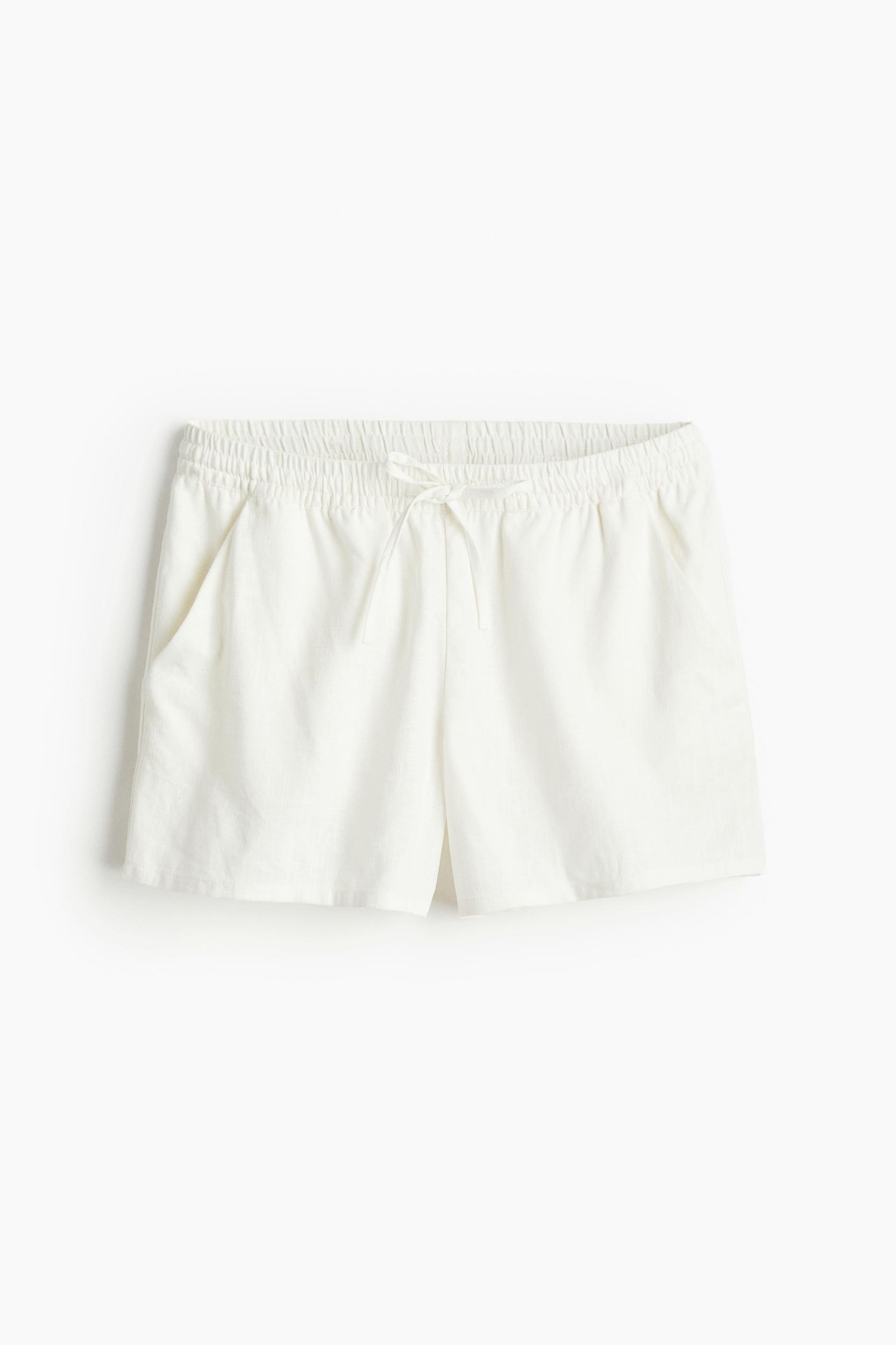Linen-blend Pull-on Shorts Product Image