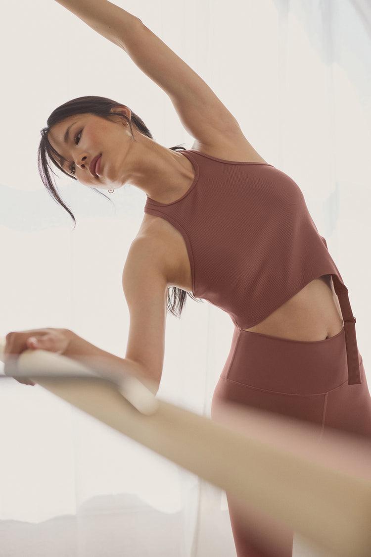 Alosoft Ribbed Revelation Tank - Chestnut Product Image