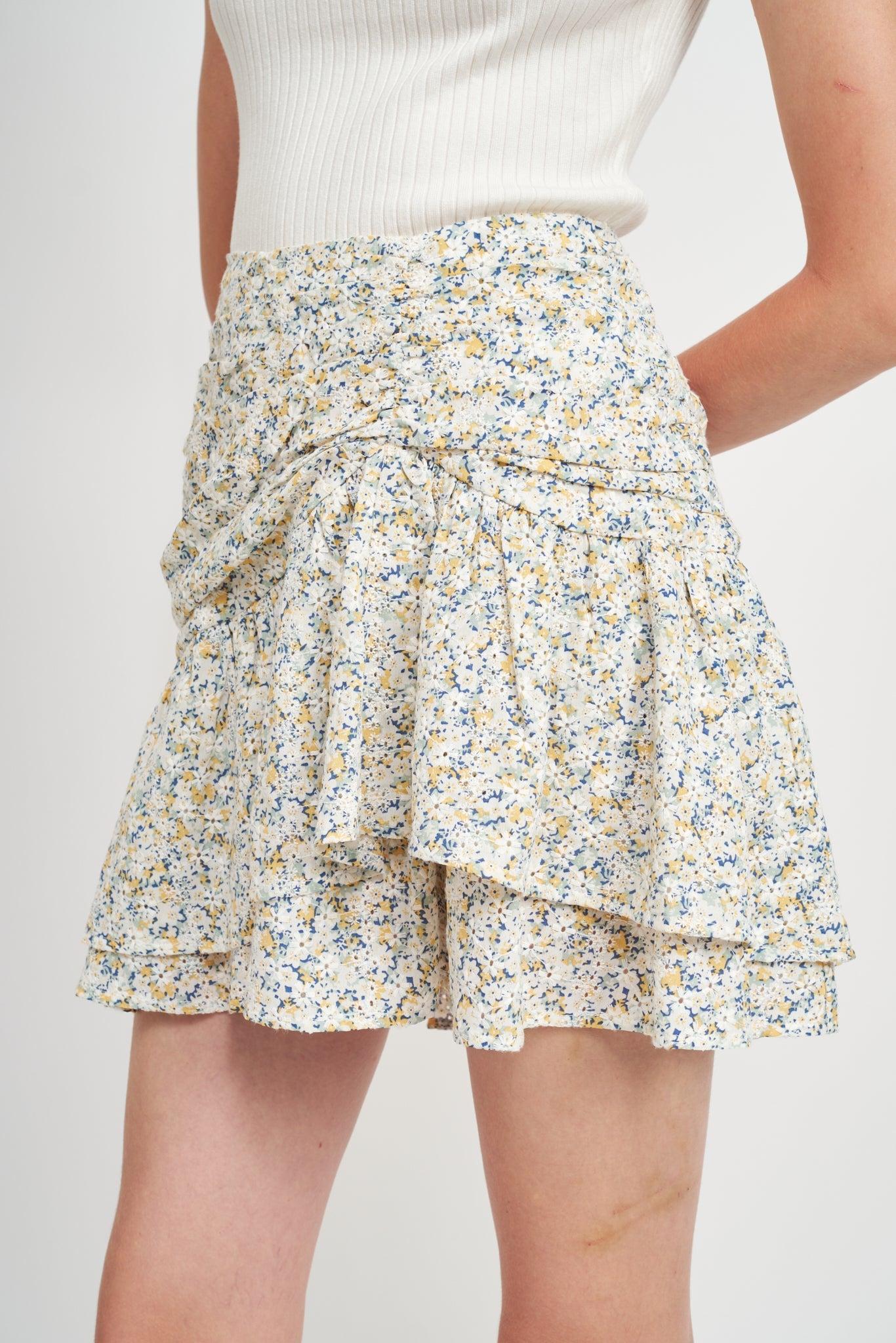 En Saison |  Orielle Floral Mini Skirt FINAL SALE Product Image