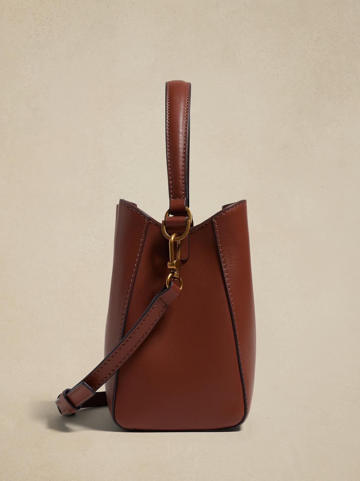 Leather Mini Bucket Bag Product Image