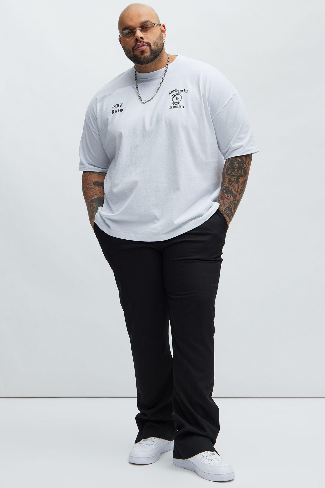 Money Man Oversized Short Sleeve Tee - White Product Image