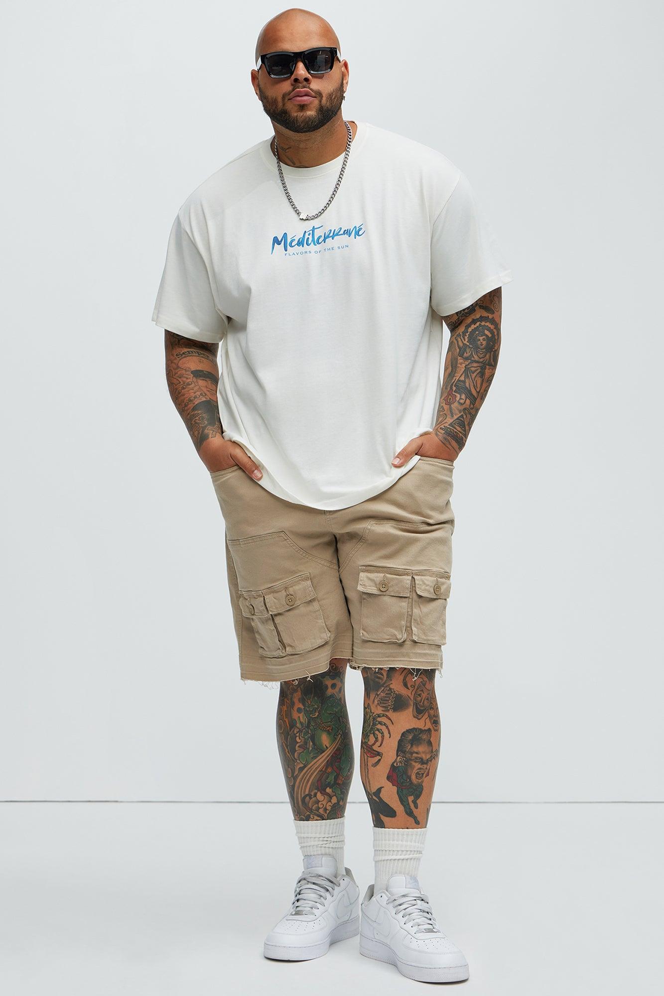 Marcus Cargo Relaxed Shorts - Tan Product Image