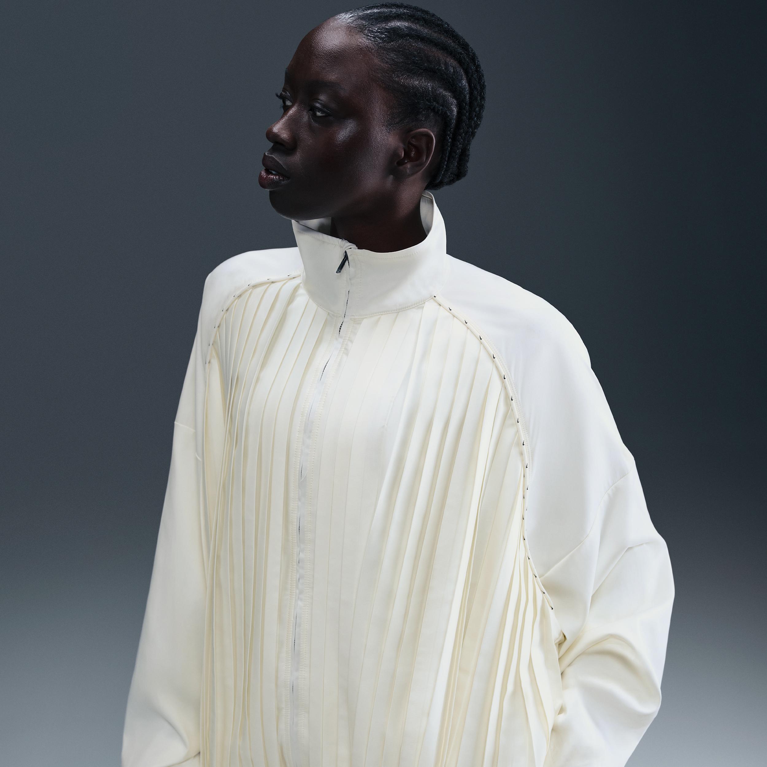 Womens Nike Sportswear Collection Pleated Track Jacket | HJ0516-133 Product Image